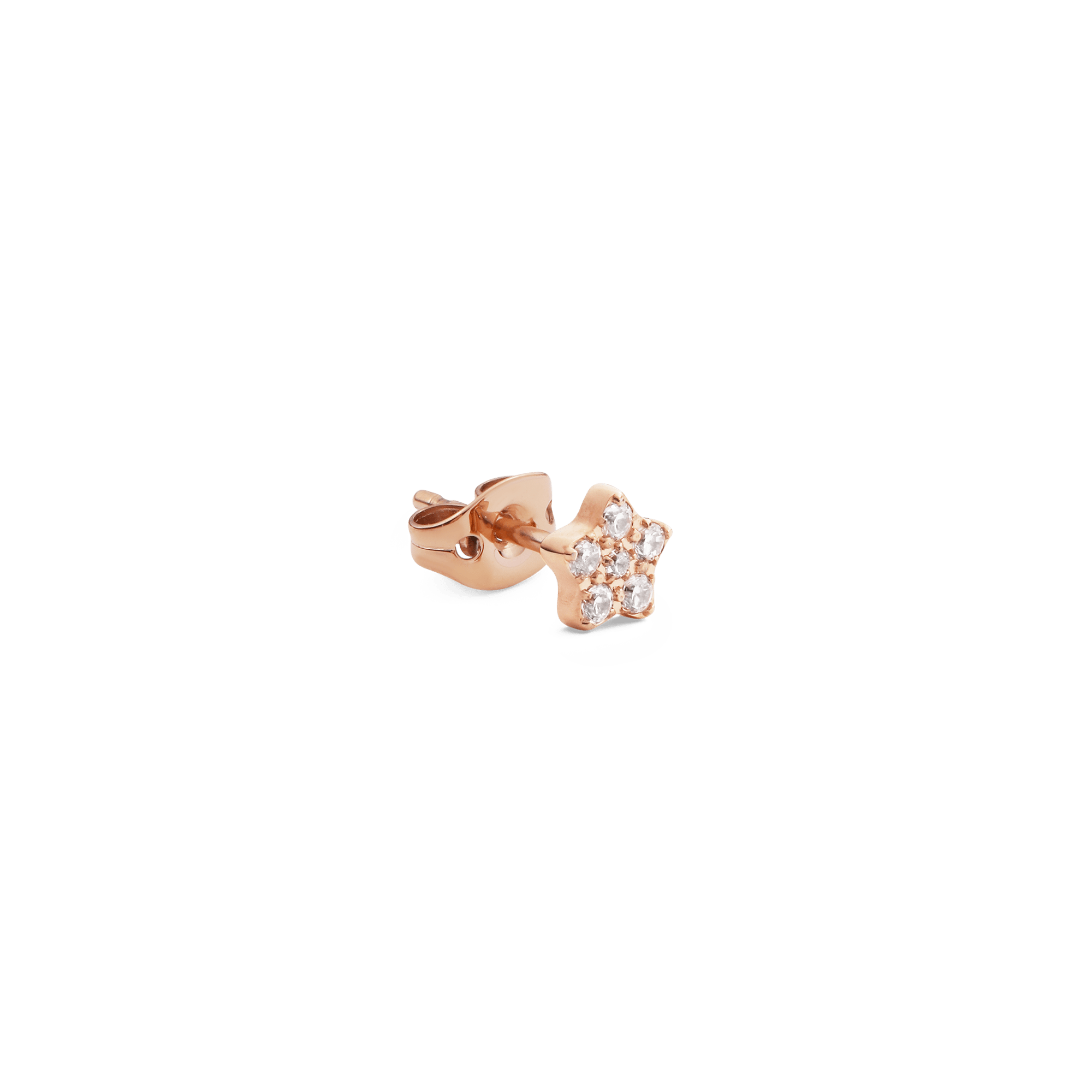 Crystal Star Stud Rose Gold