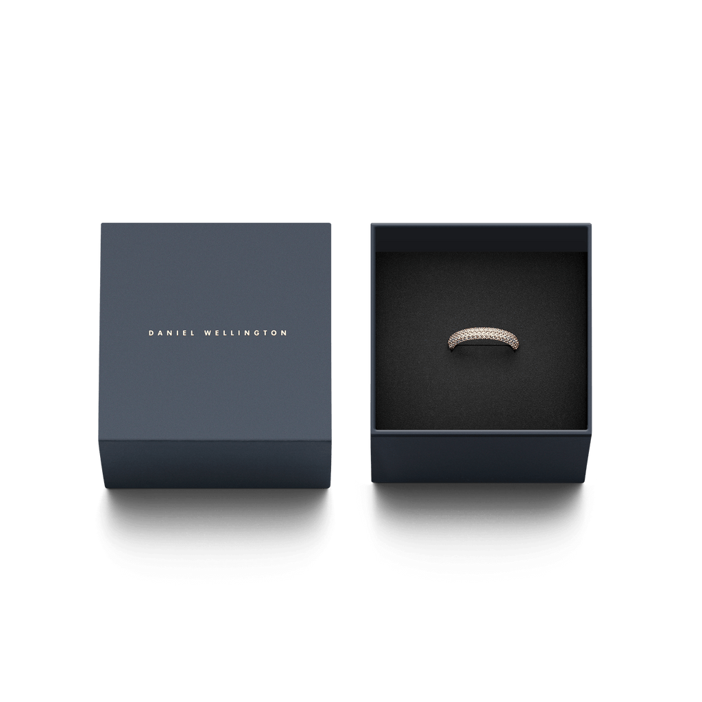 Pavé Crystal Ring Rose Gold