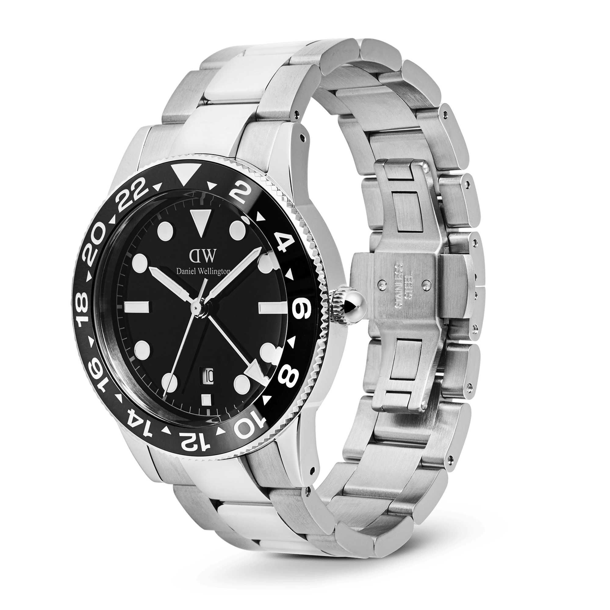 Iconic GMT Link Black Ceramic Bezel Silver