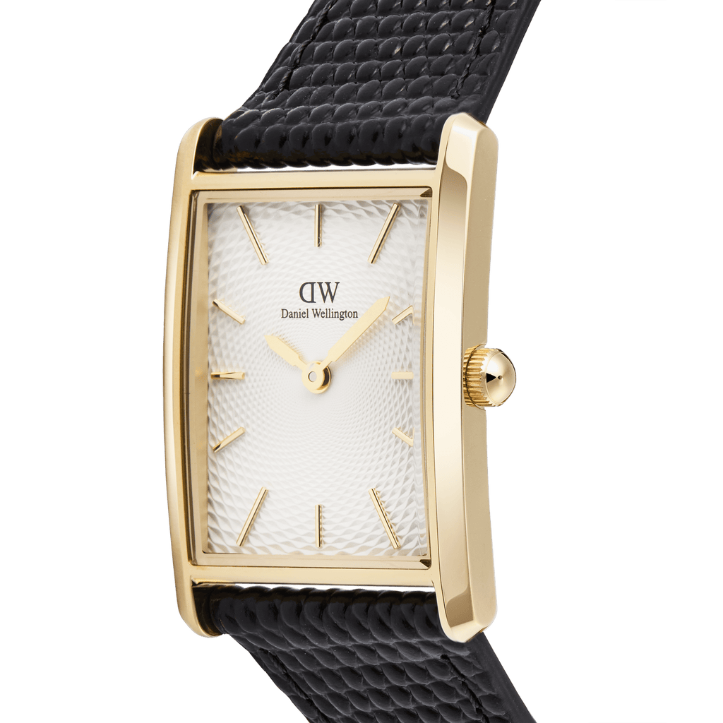 Bound Black Lizard Guilloché Gold