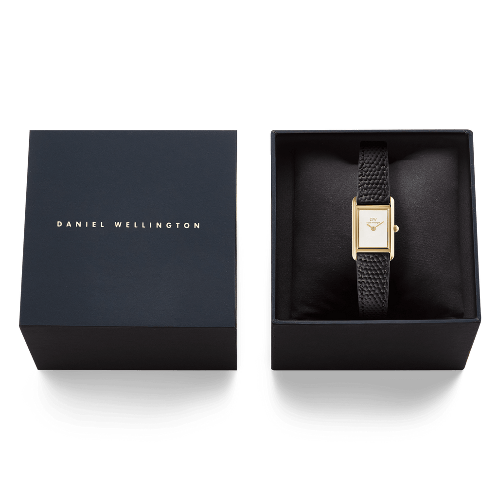 Bound Mini Black Lizard Gold