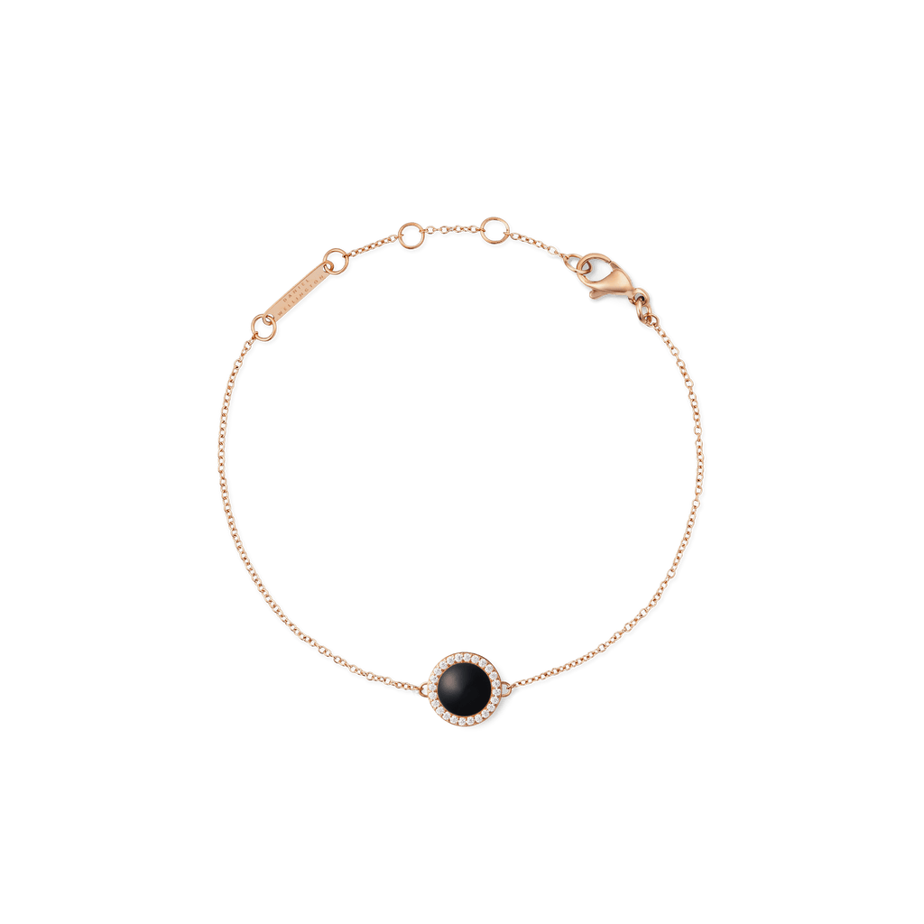 Audrey Bracelet Black Agathe Rose Gold