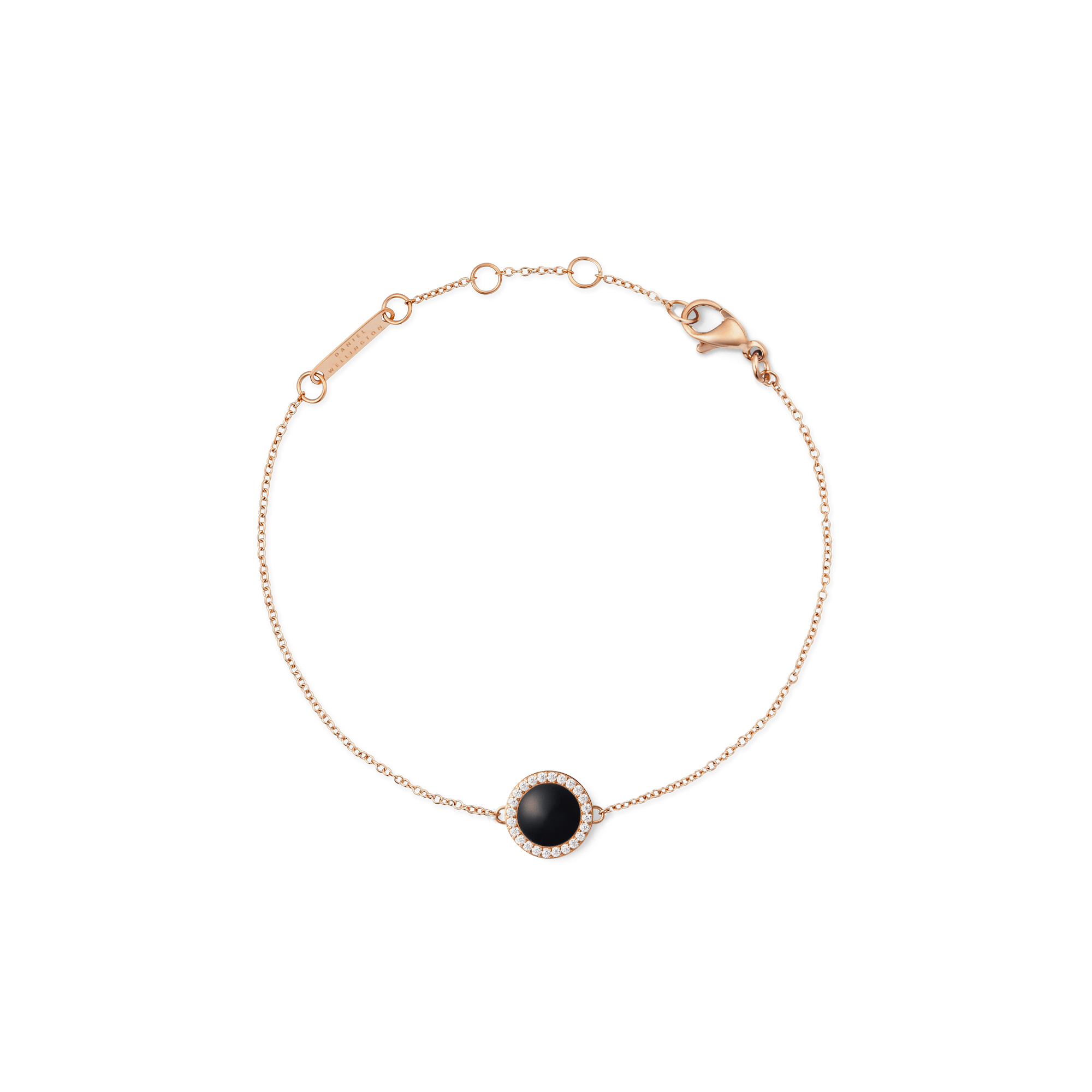 Audrey Bracelet Black Agathe Rose Gold