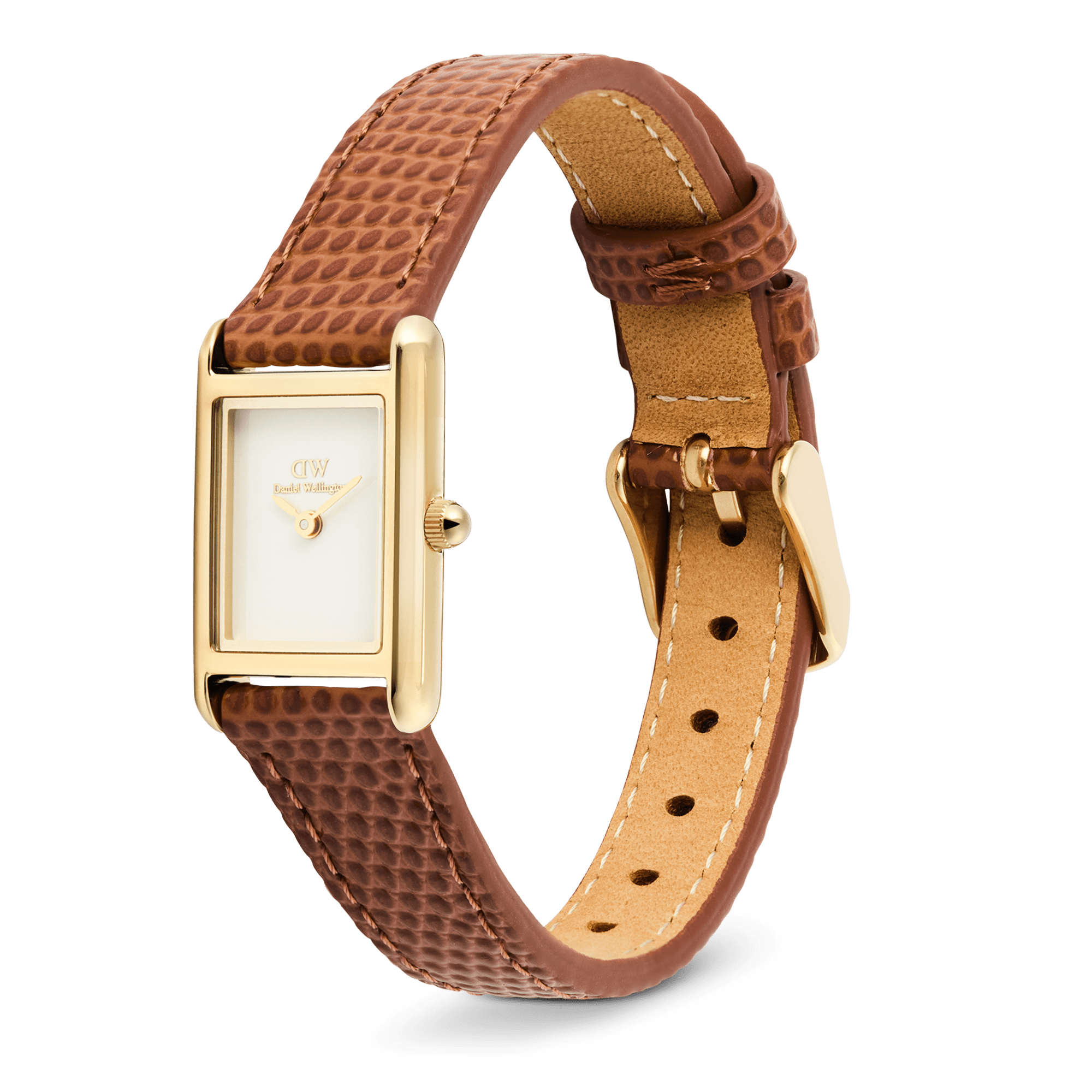 Bound Mini Light Brown Lizard Gold
