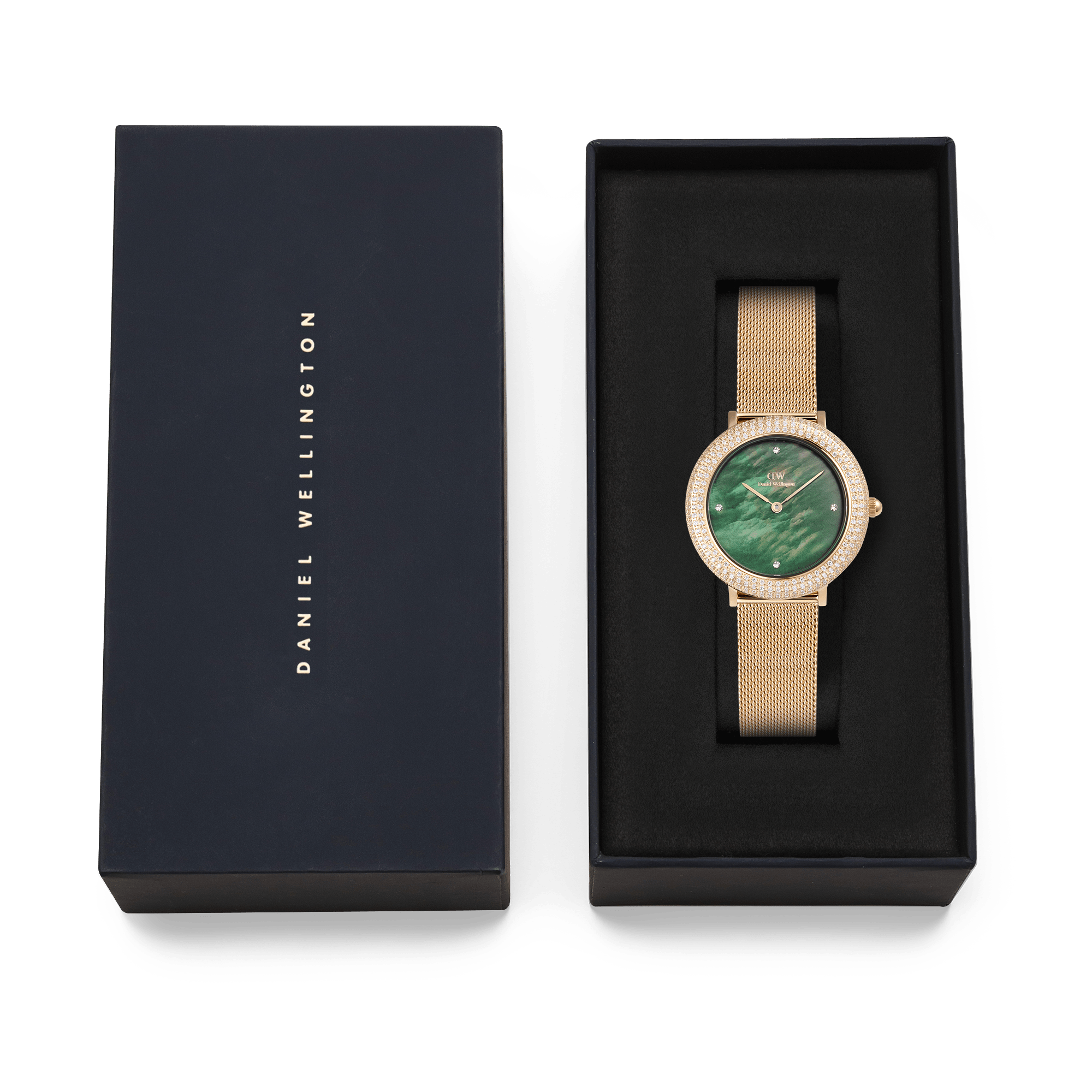 Crystalline Bezel Evergold Green