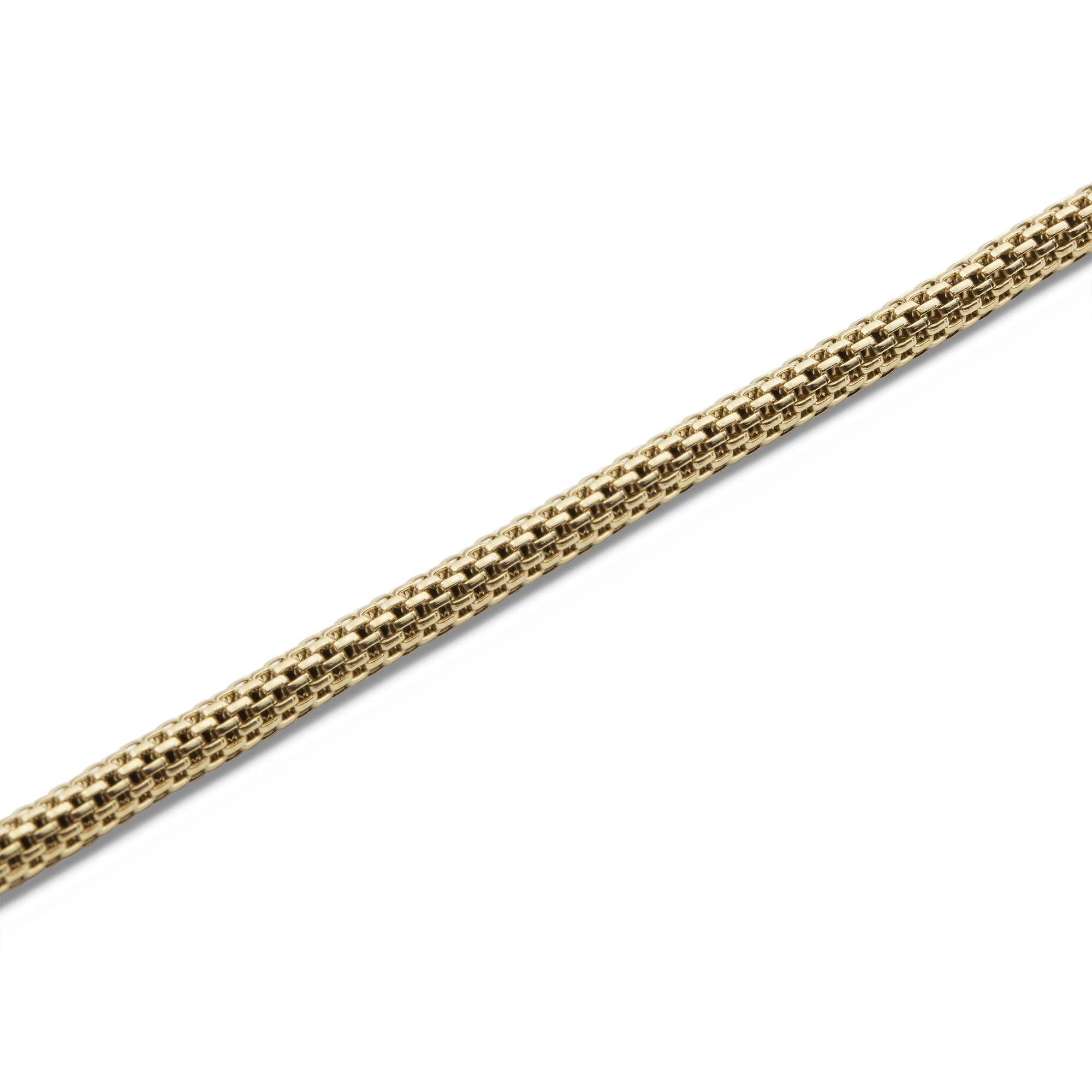 Tide Mesh Necklace Gold 2.8