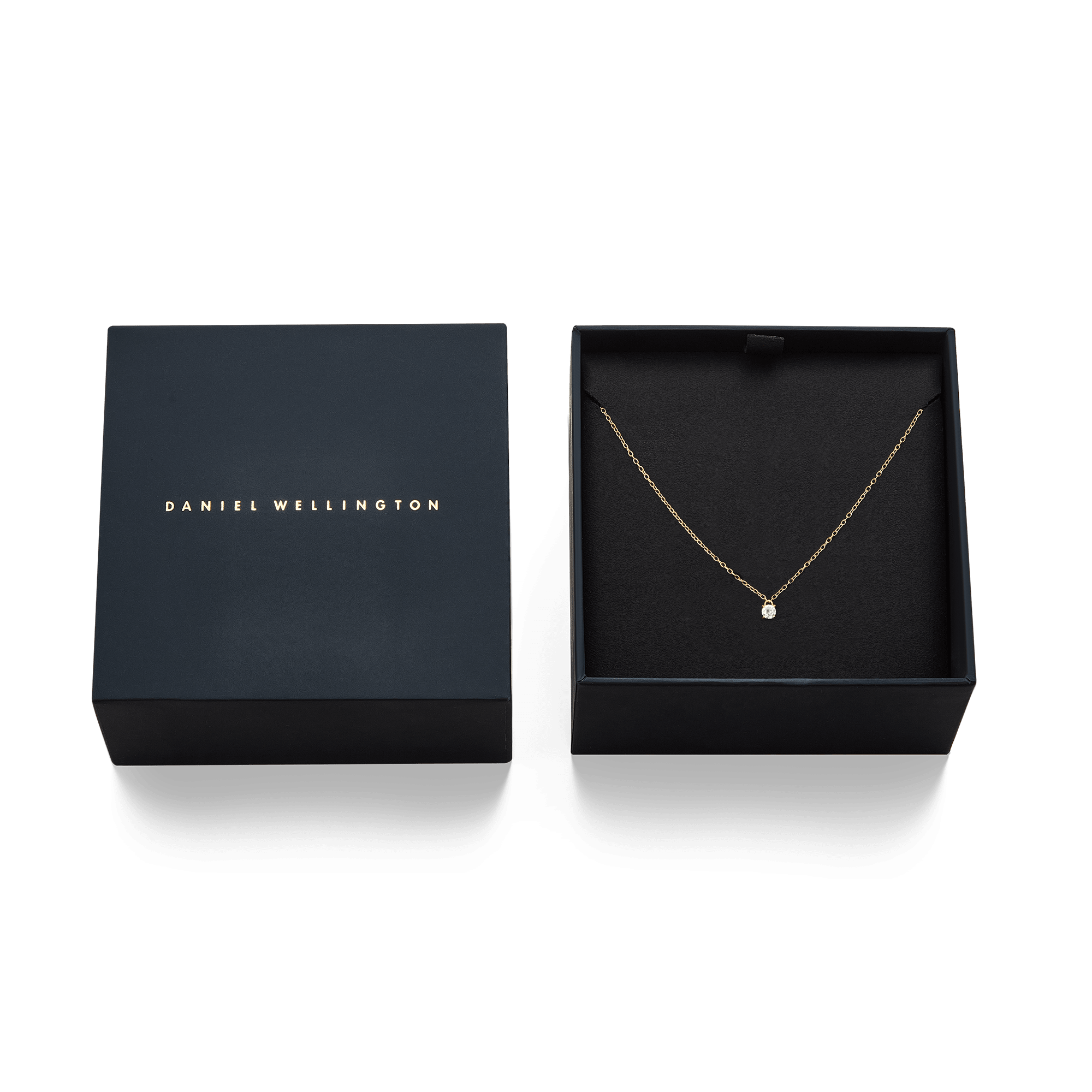 Mirelle Solitaire Necklace Gold