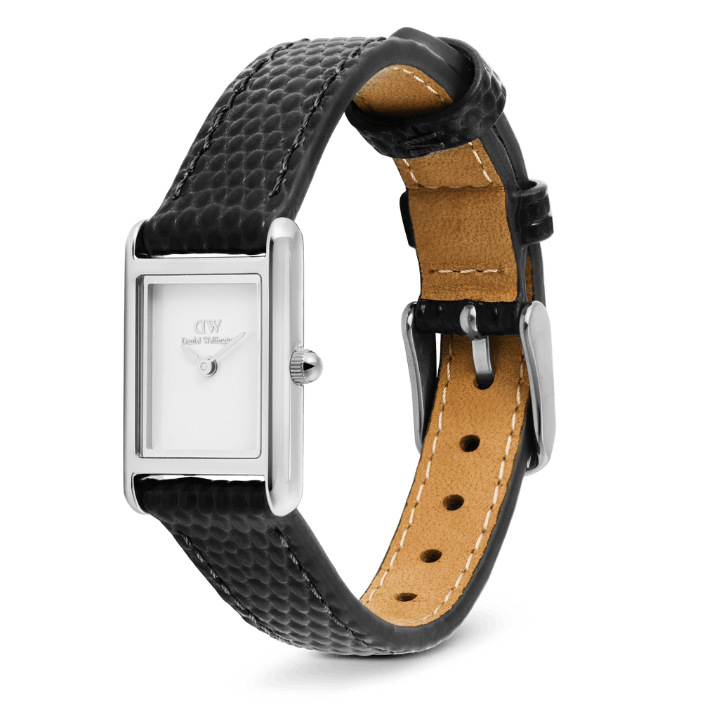 Bound Mini Black Lizard Silver
