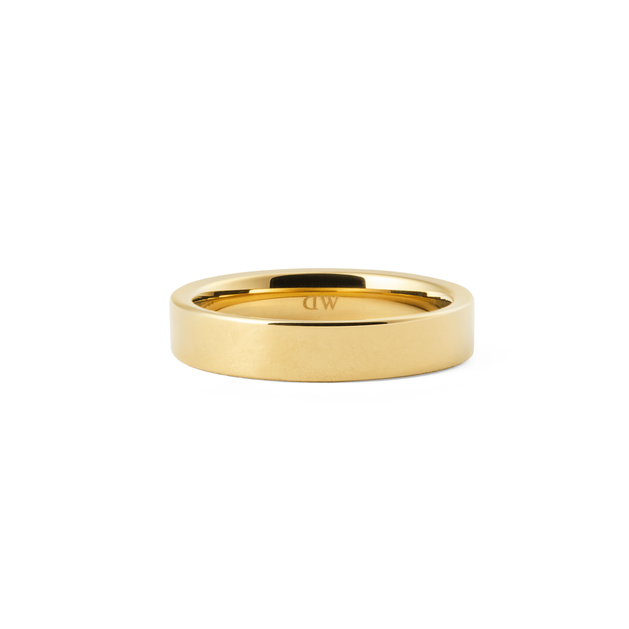 Line Ring Polished Gold 4.5mm