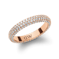 Pavé Crystal Ring Rose Gold