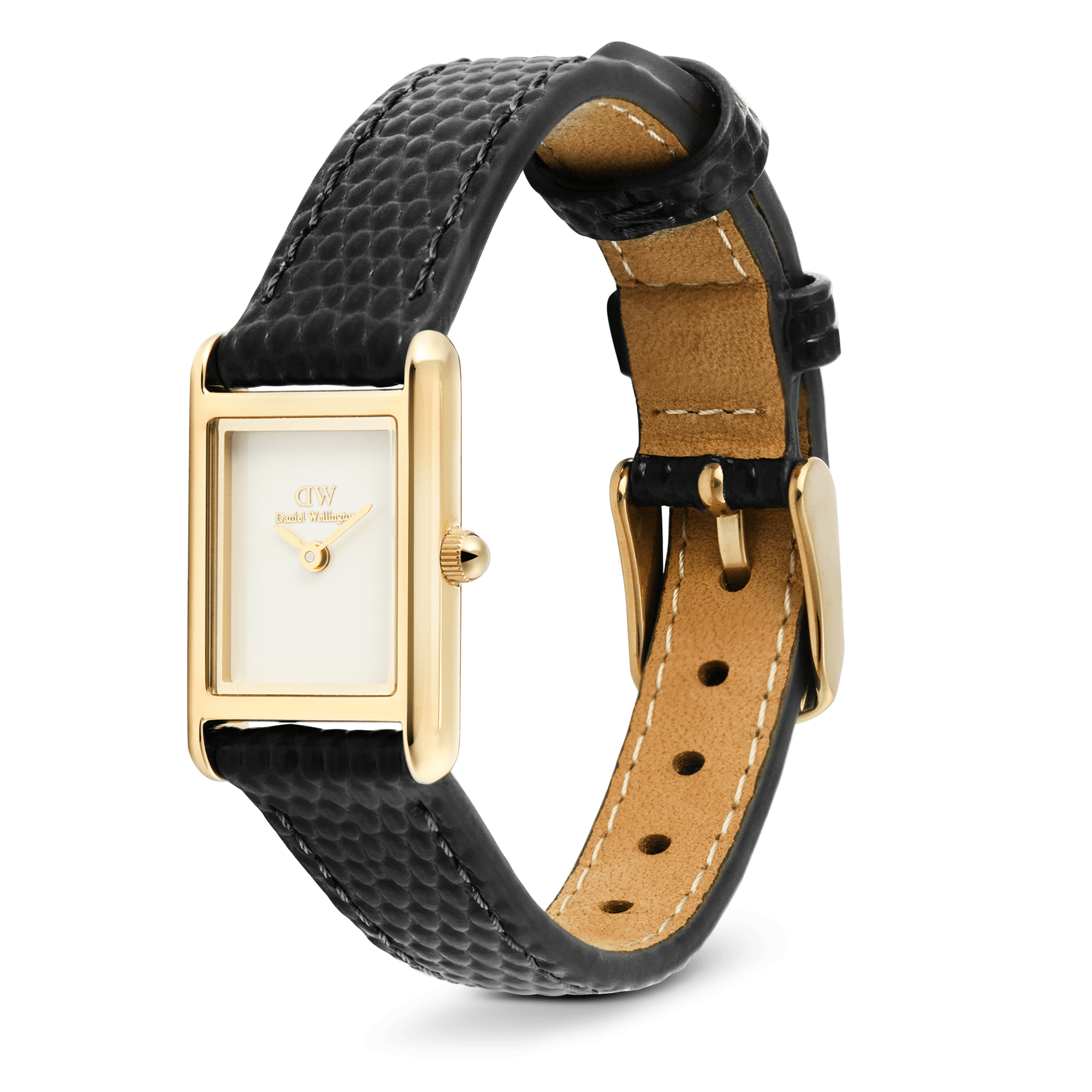 Bound Mini Black Lizard Gold