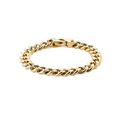 Ellipse Cuban Chain Bracelet Gold