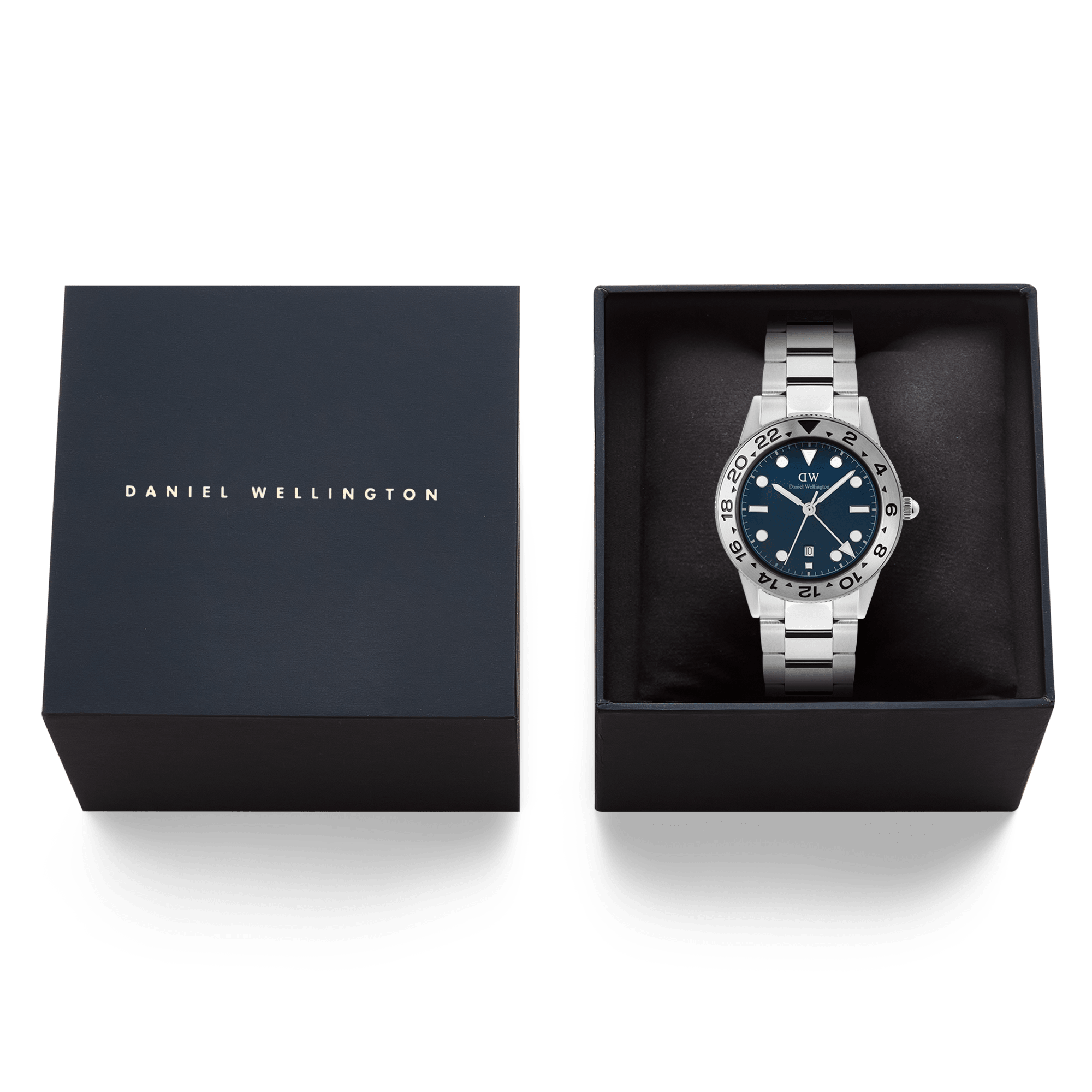 Iconic GMT Link Brushed Bezel Silver