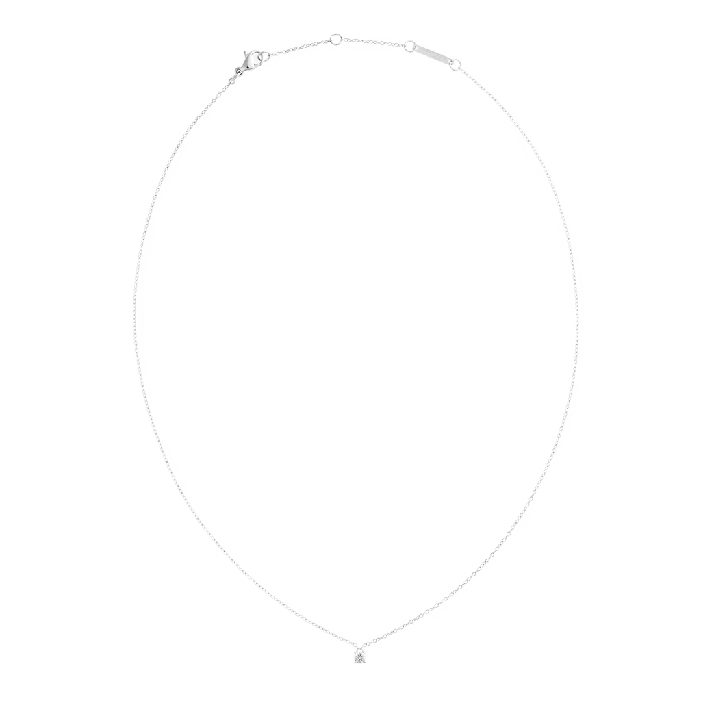 Mirelle Solitaire Necklace Silver