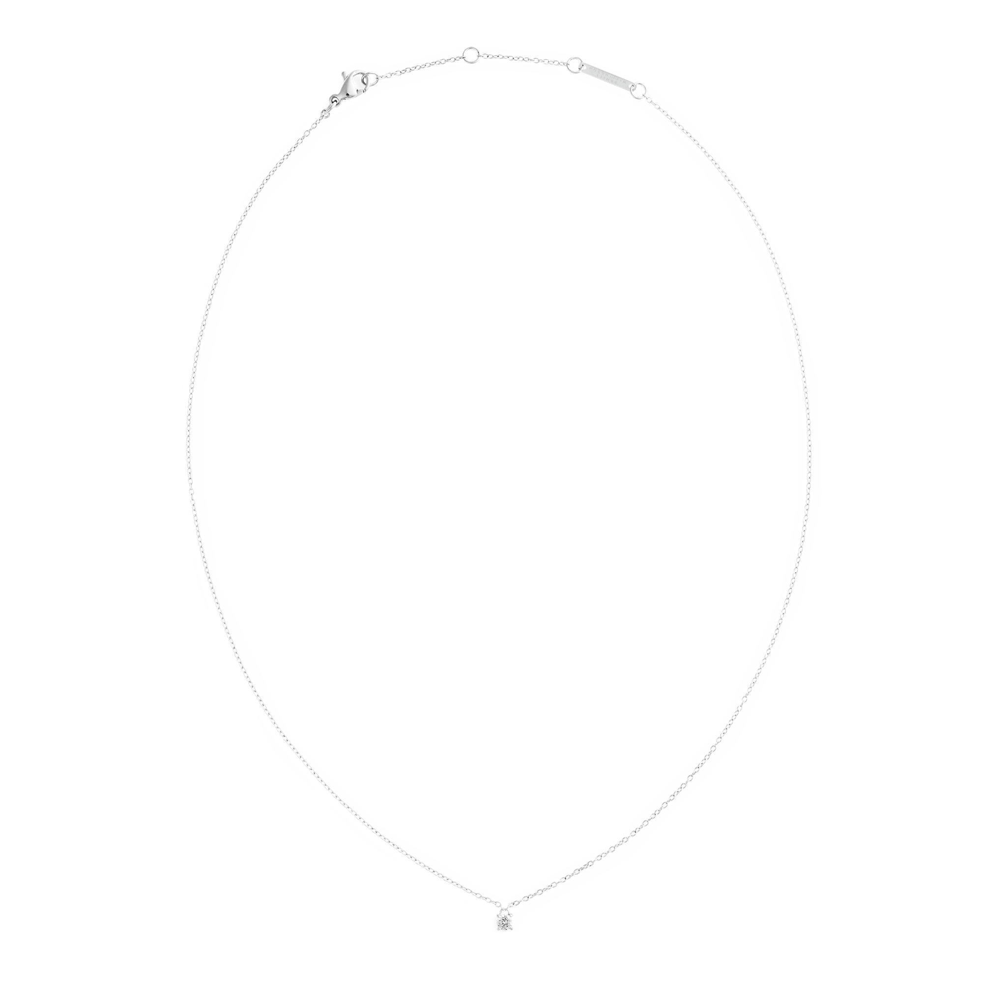 Mirelle Solitaire Necklace Silver