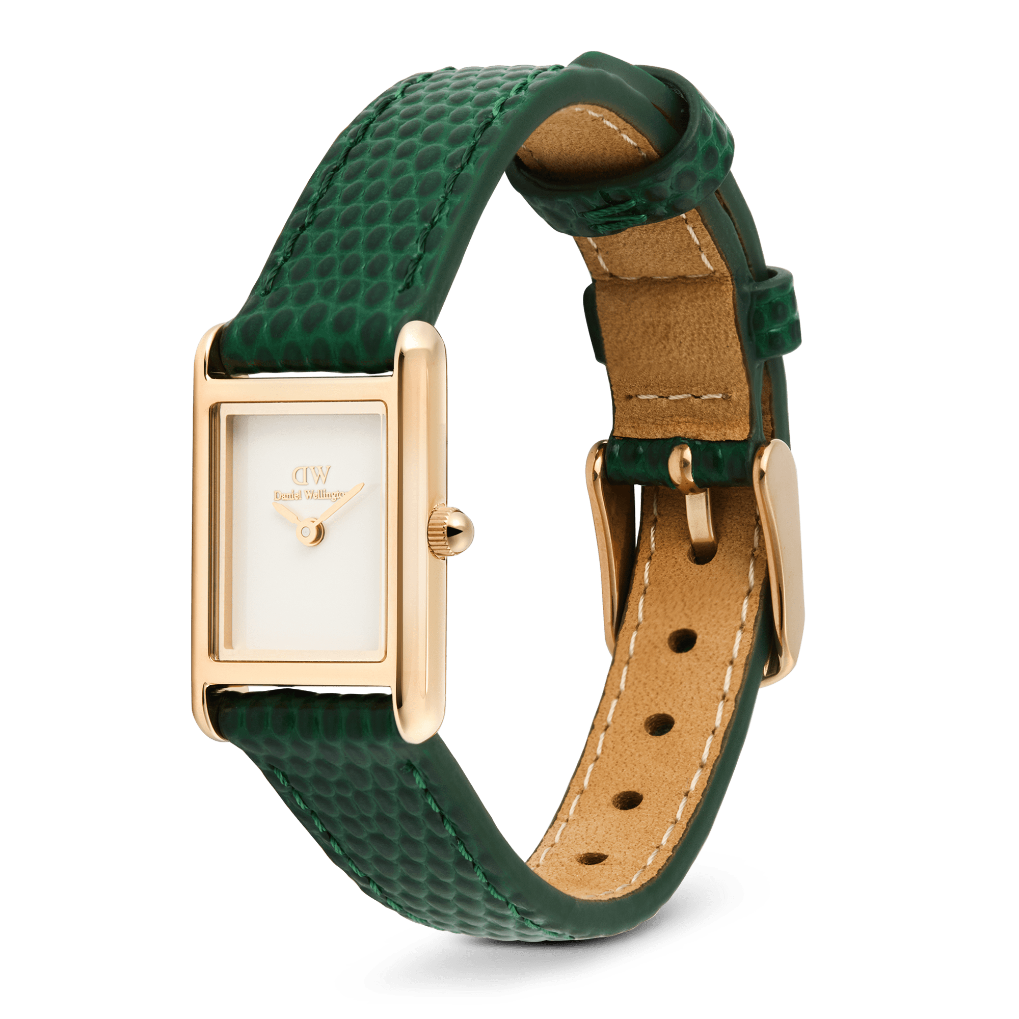 Bound Mini Green Lizard Rose Gold