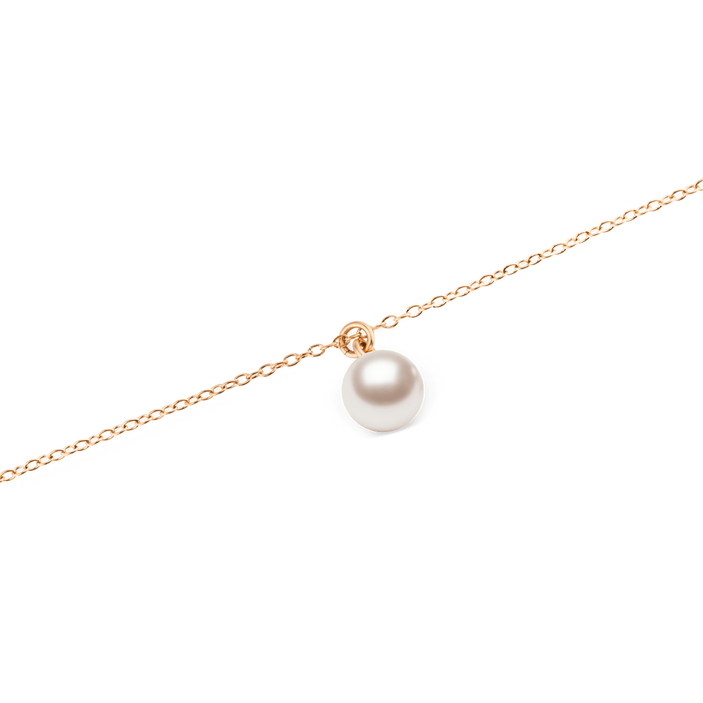 Pearl Necklace Rose Gold