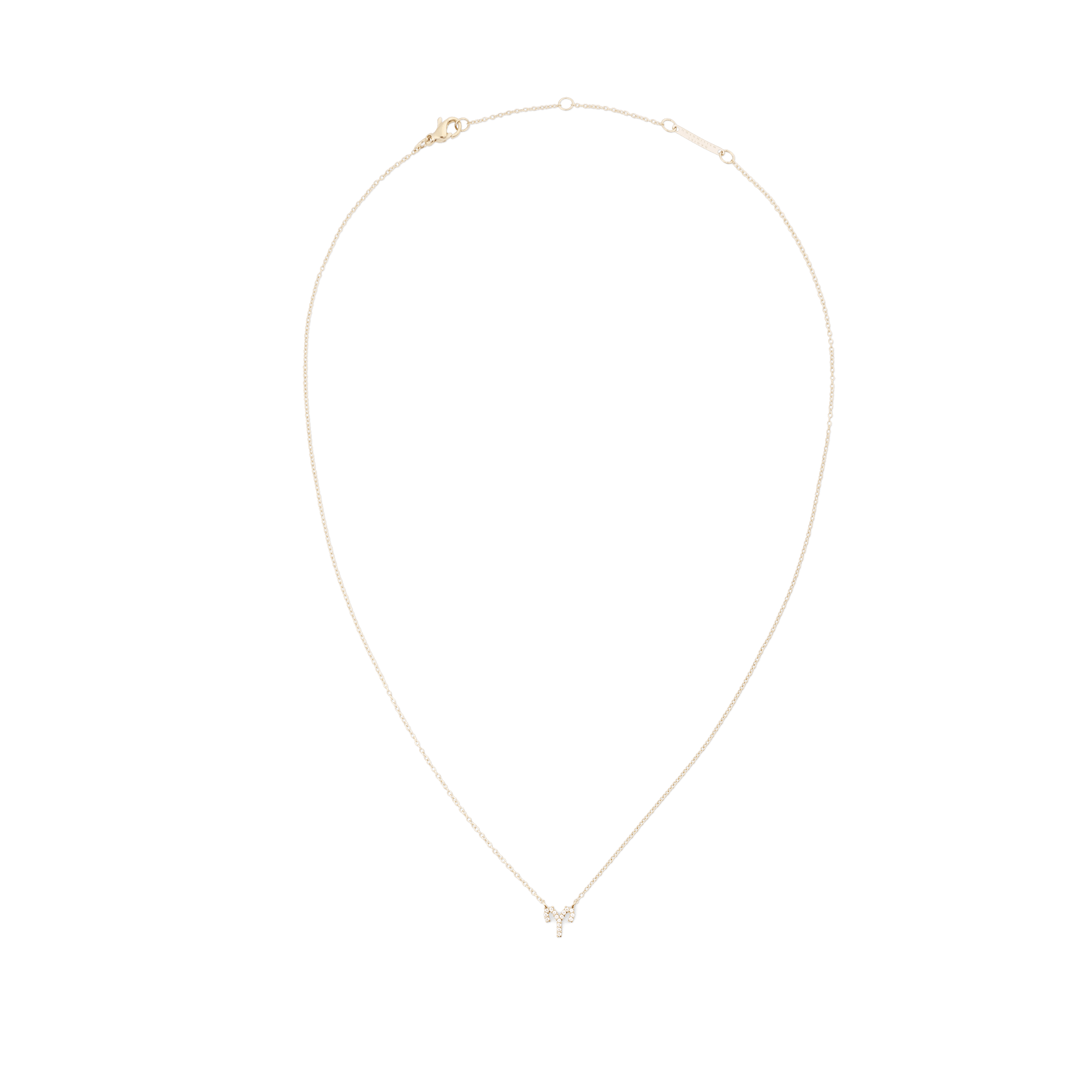 Crystal Zodiac Chain Necklace Gold