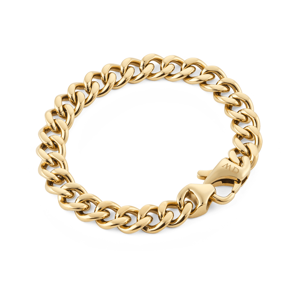 Ellipse Cuban Chain Bracelet Gold