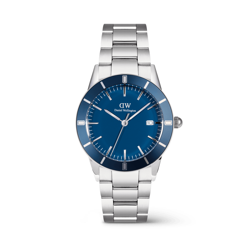 Iconic Paradigma Link Blue Enamel Silver