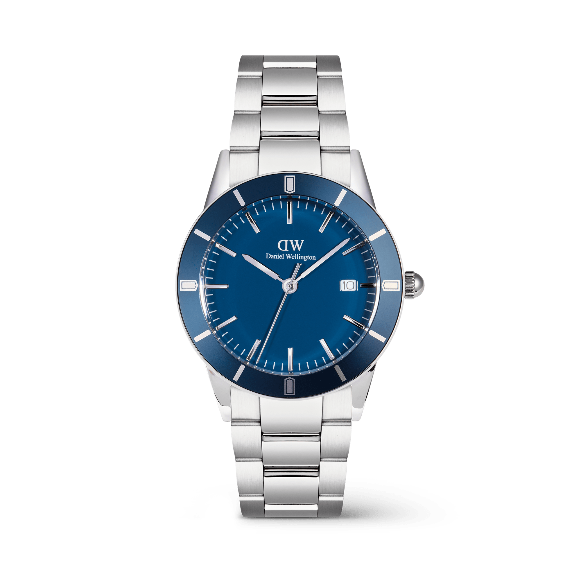 Iconic Paradigma Link Blue Enamel Silver
