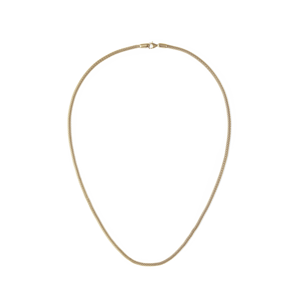 Tide Mesh Necklace Gold 2.8