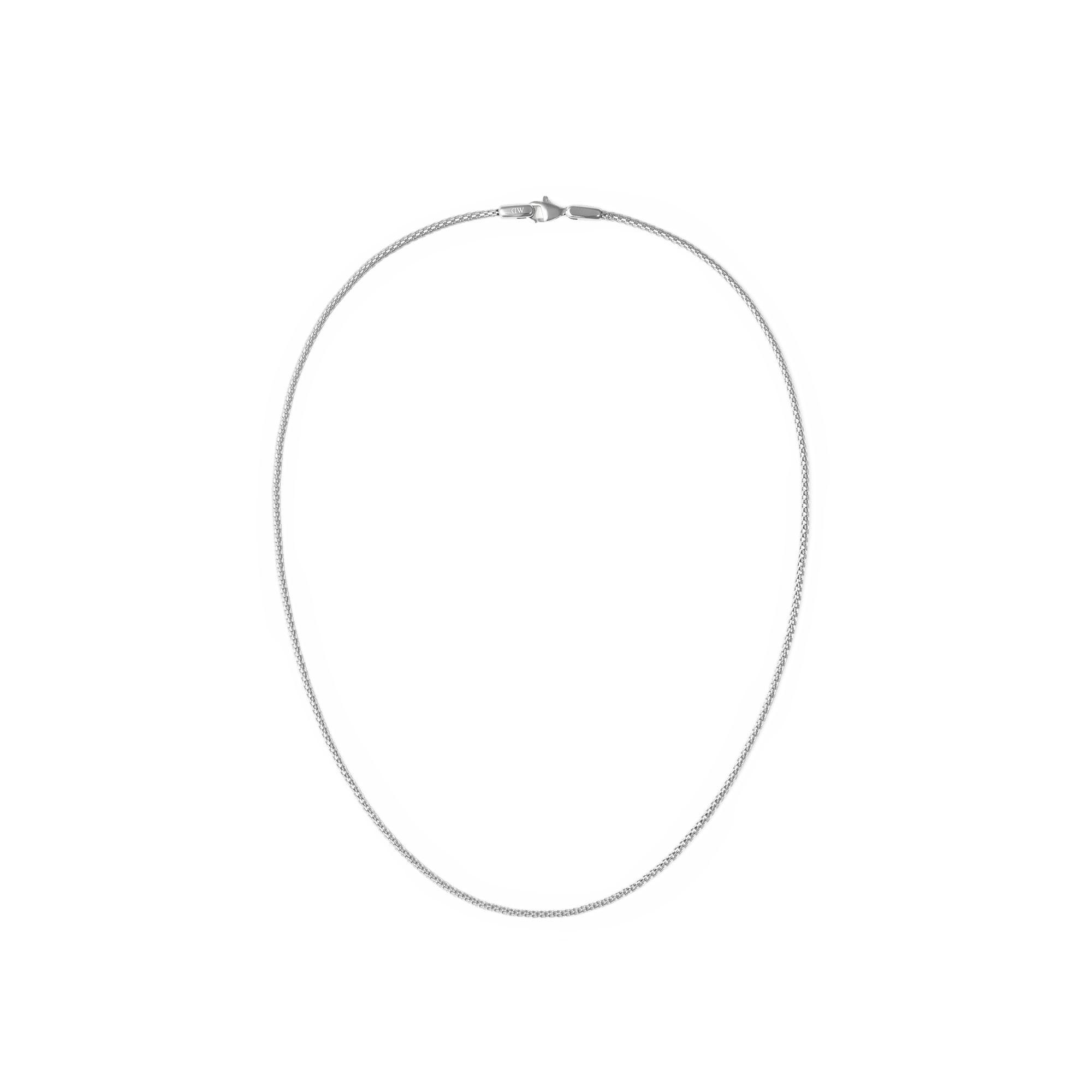 Tide Mesh Necklace Silver 1.8
