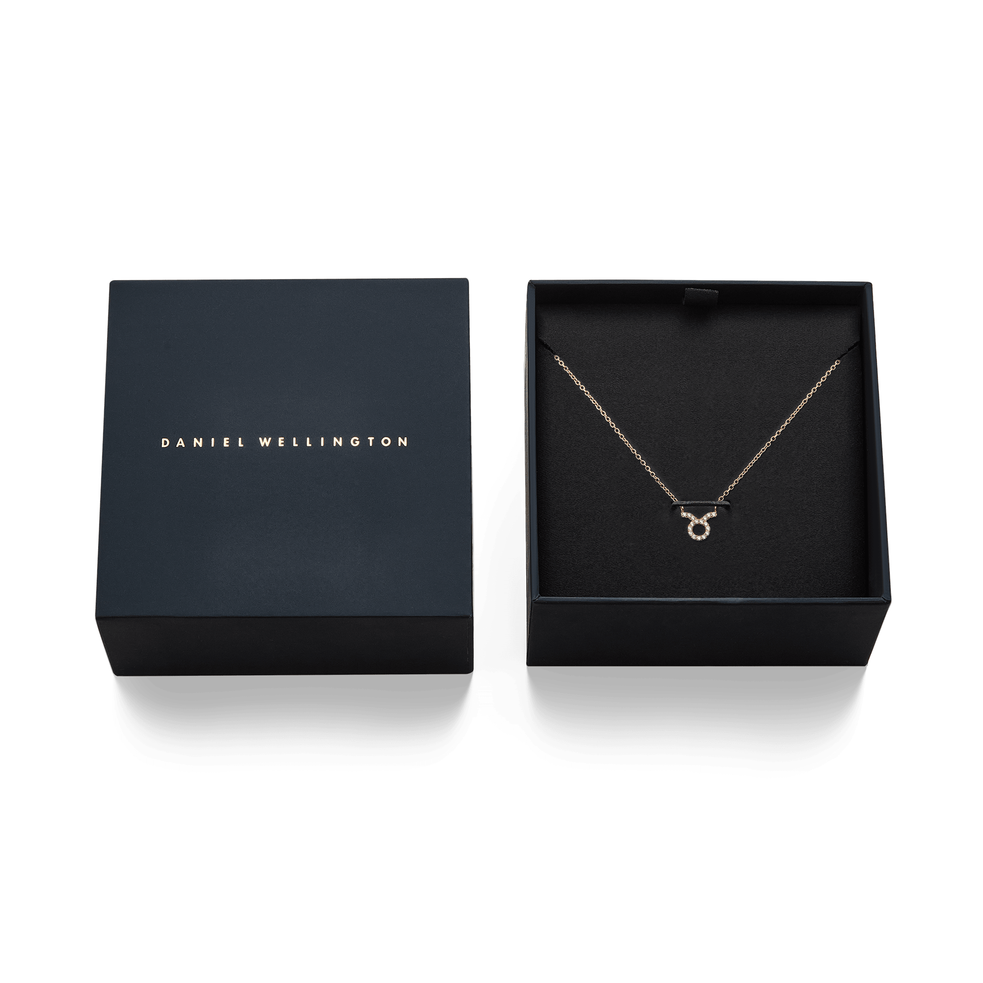 Crystal Zodiac Chain Necklace Gold