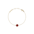Audrey Bracelet Red Agathe Gold