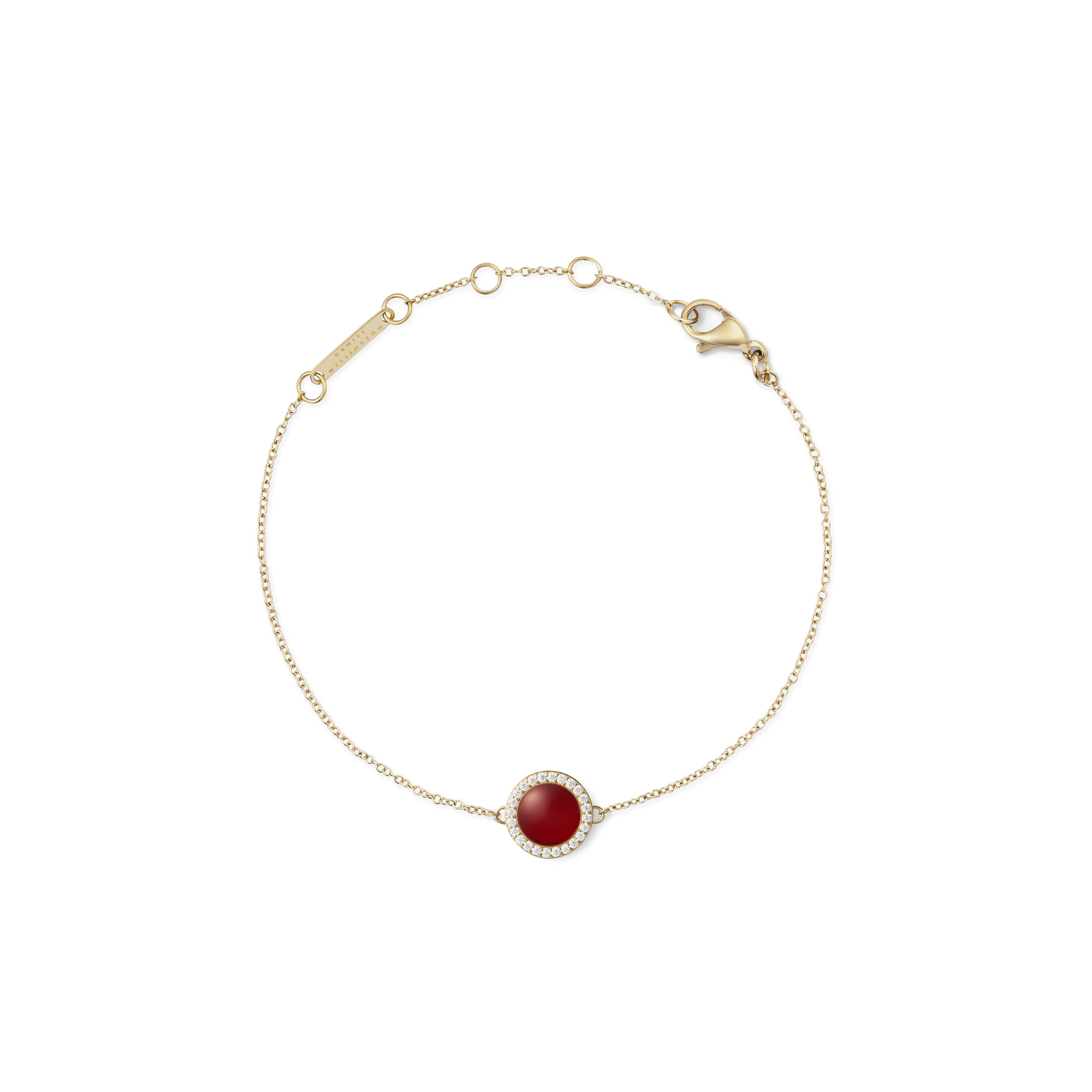 Audrey Bracelet Red Agathe Gold