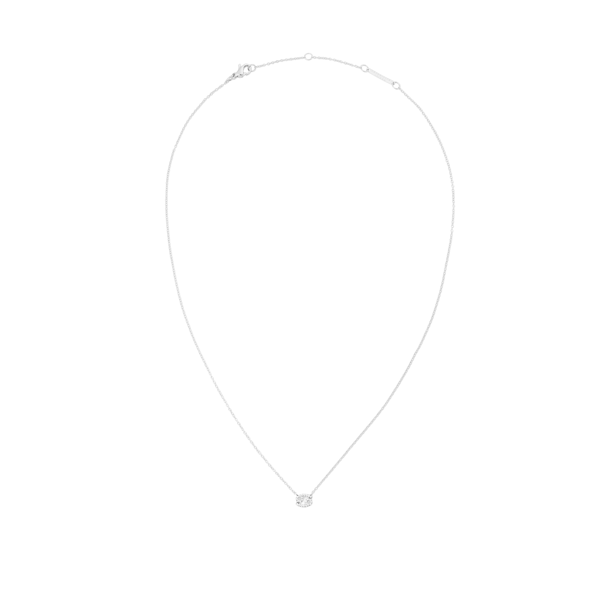 Crystal Zodiac Chain Necklace Silver
