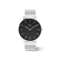Classic Piano Link Onyx Silver