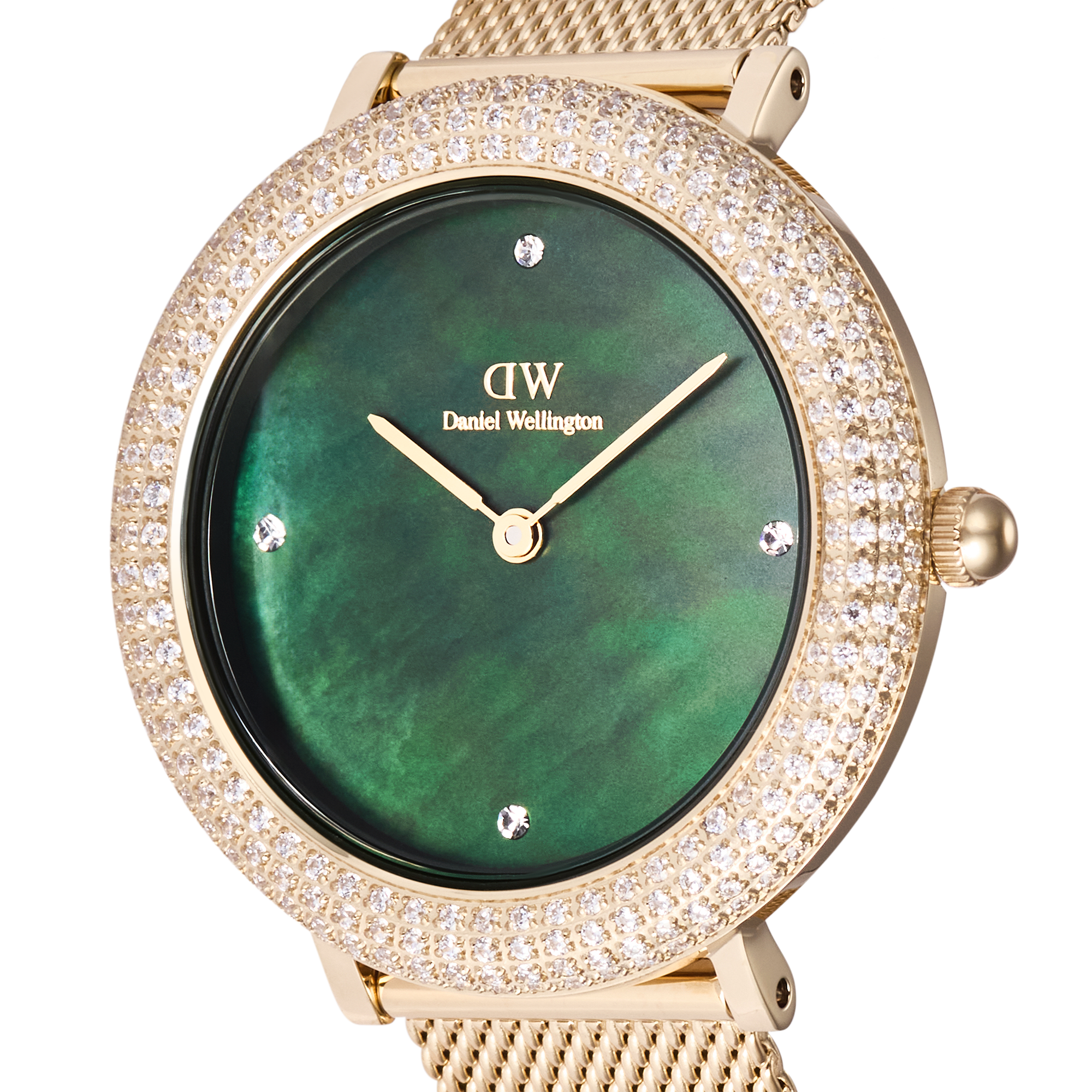 Crystalline Bezel Evergold Green
