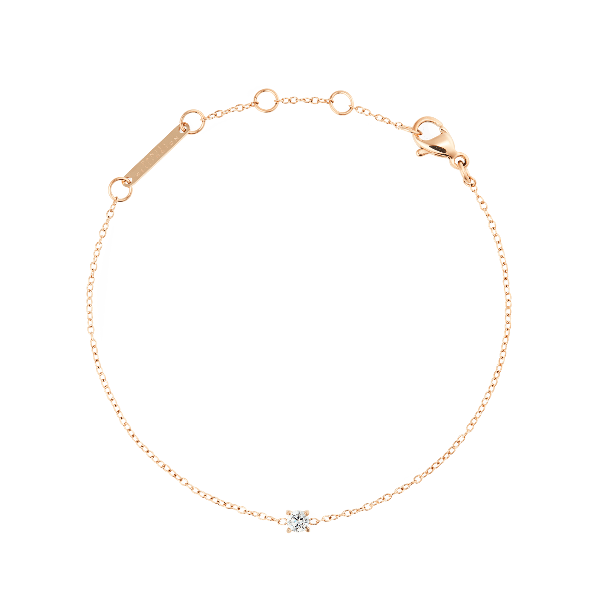 Mirelle Solitaire Bracelet Rose Gold