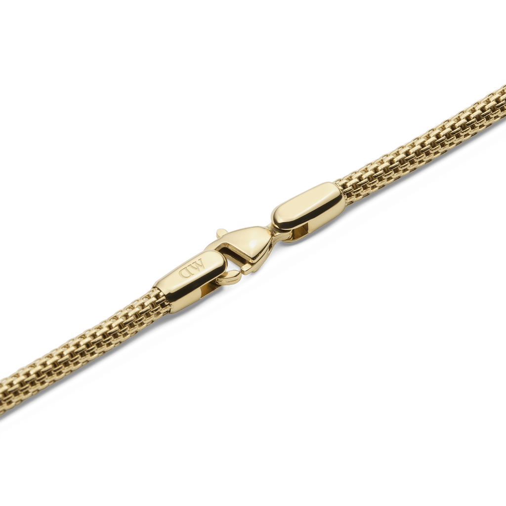 Tide Mesh Necklace Gold 2.8
