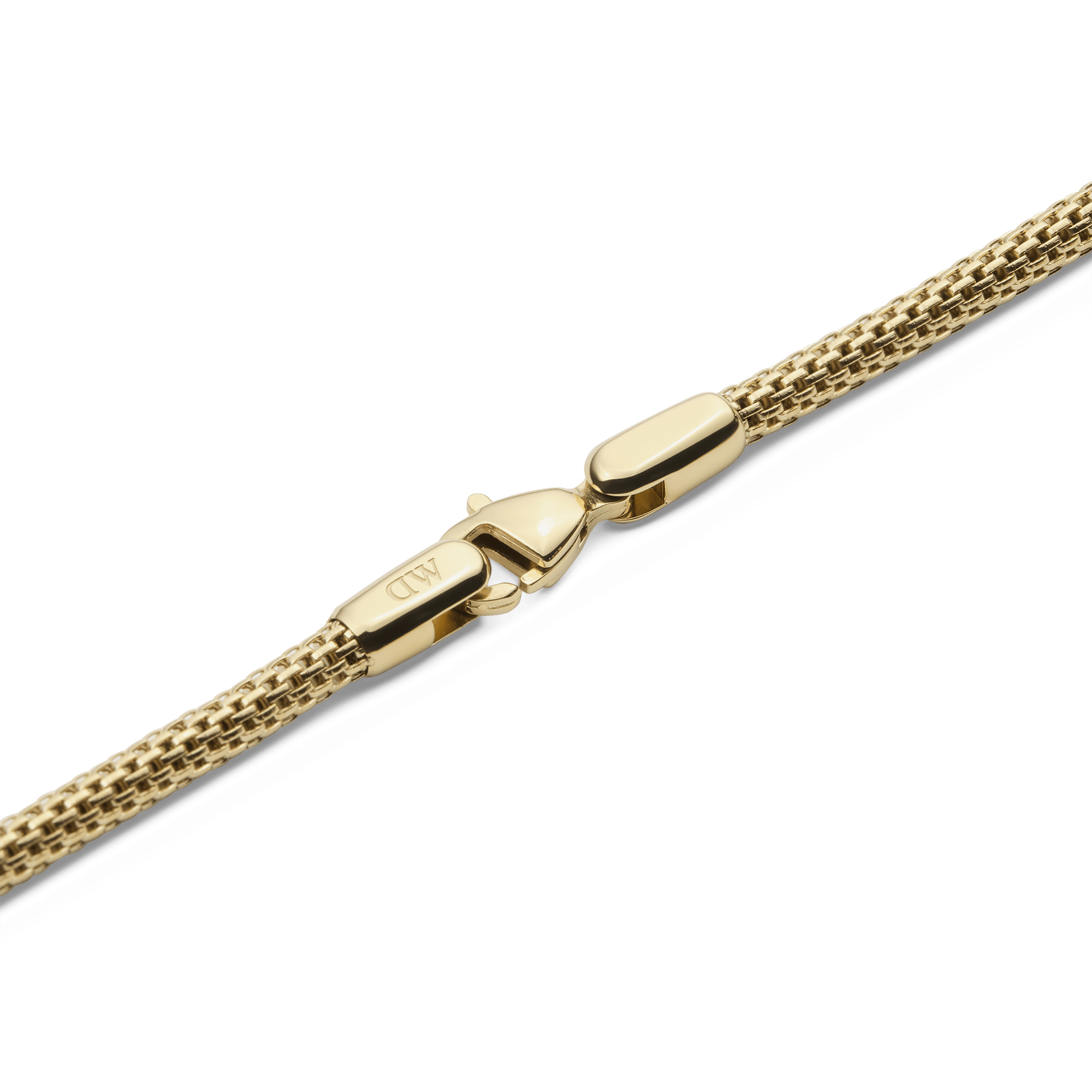 Tide Mesh Necklace Gold 2.8