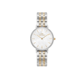 Petite Lumine Bezel 5-Link Two-Tone MOP Silver