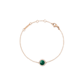 Audrey Bracelet Malachite Rose Gold