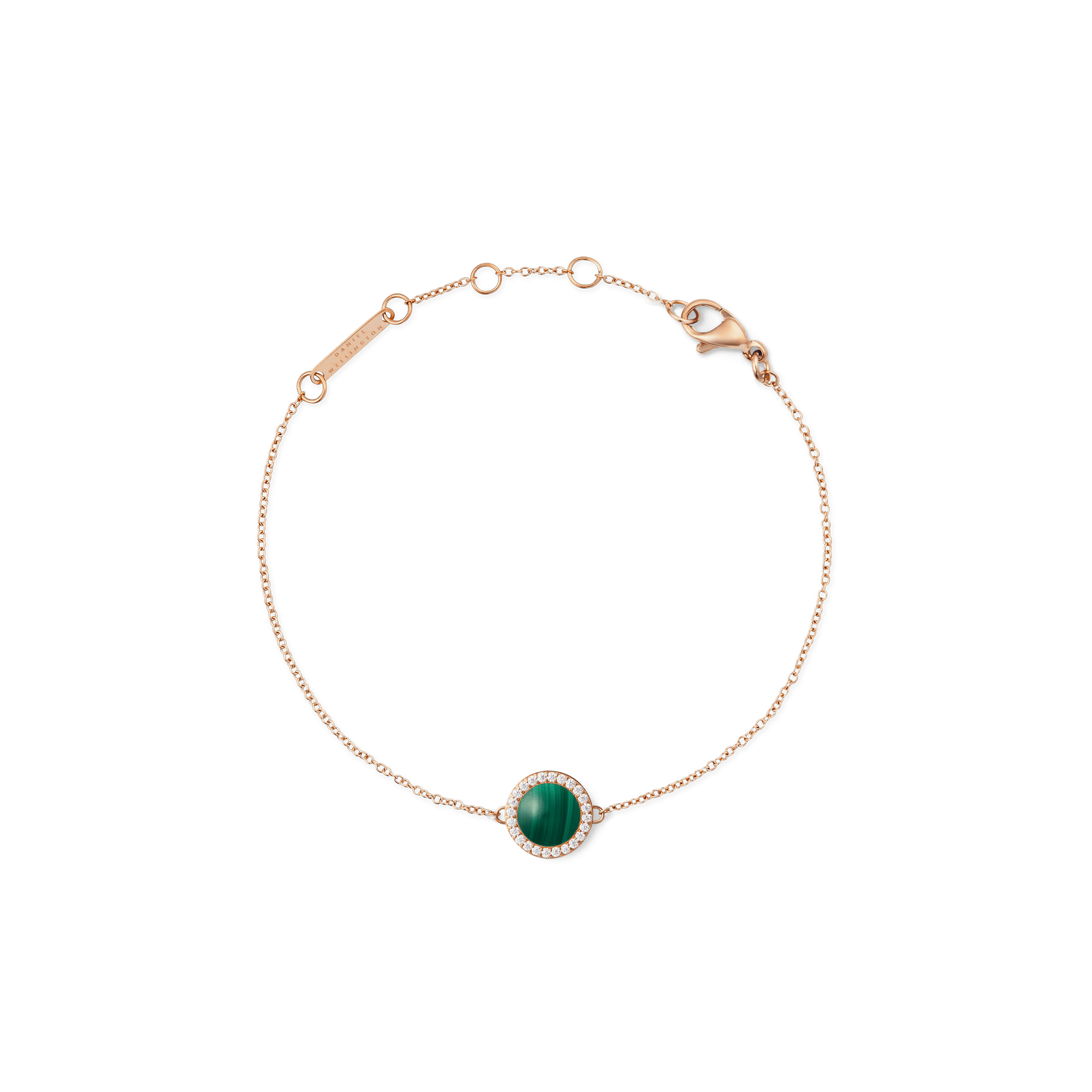 Audrey Bracelet Malachite Rose Gold