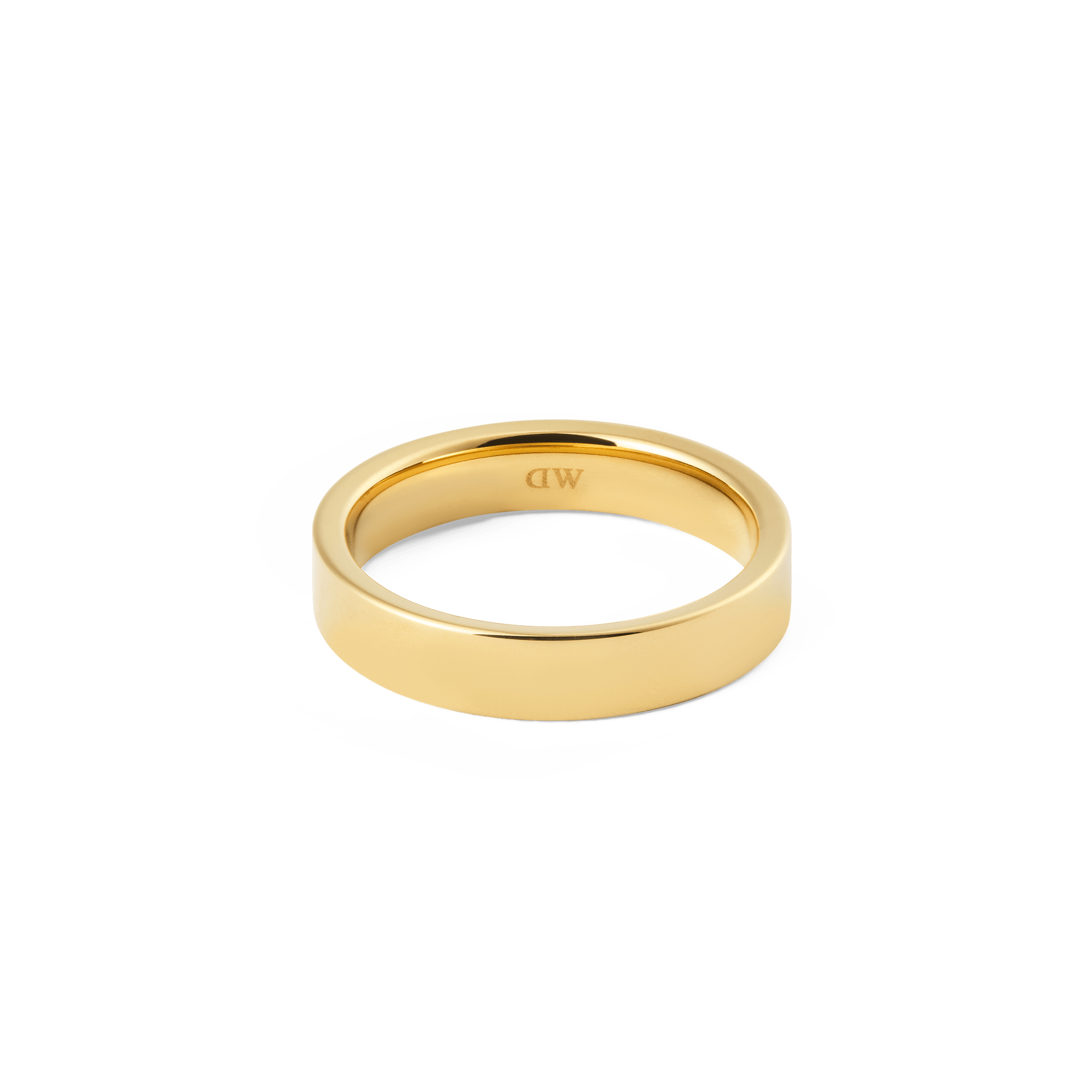 Line Ring Polished Gold 4.5mm