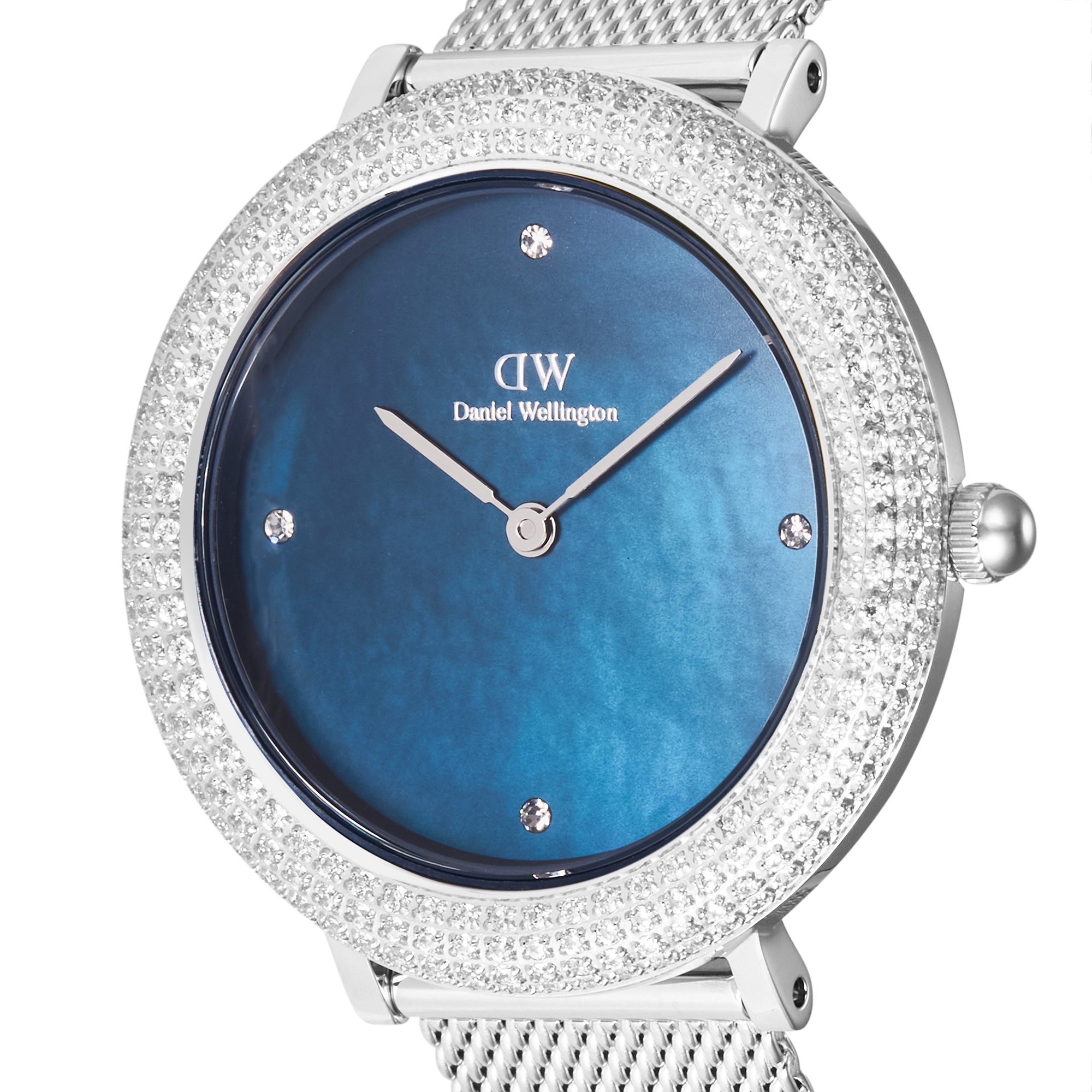 Crystalline Bezel Sterling Blue