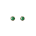 Audrey Earrings Jade Gold