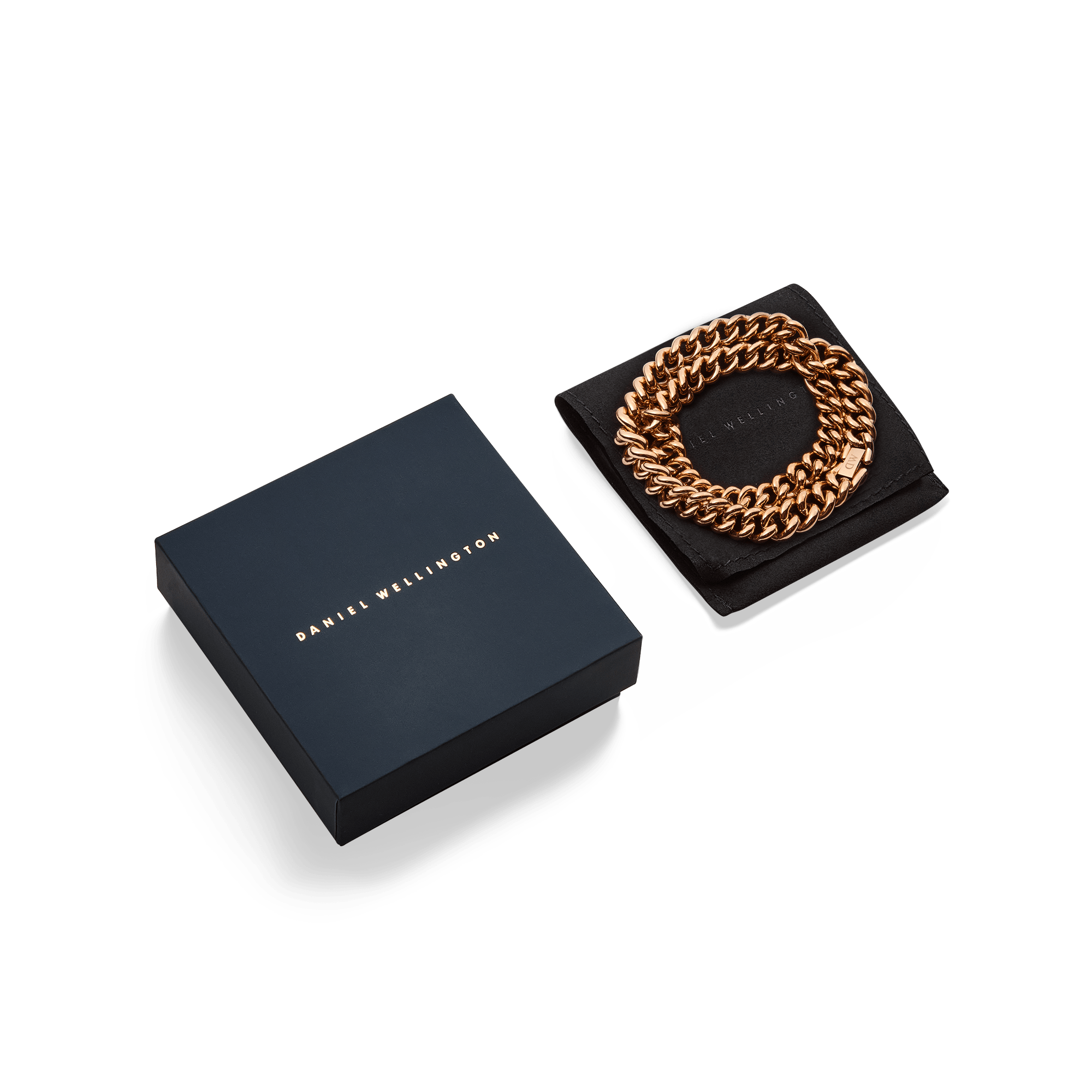 Chunky Chain Necklace Rose Gold