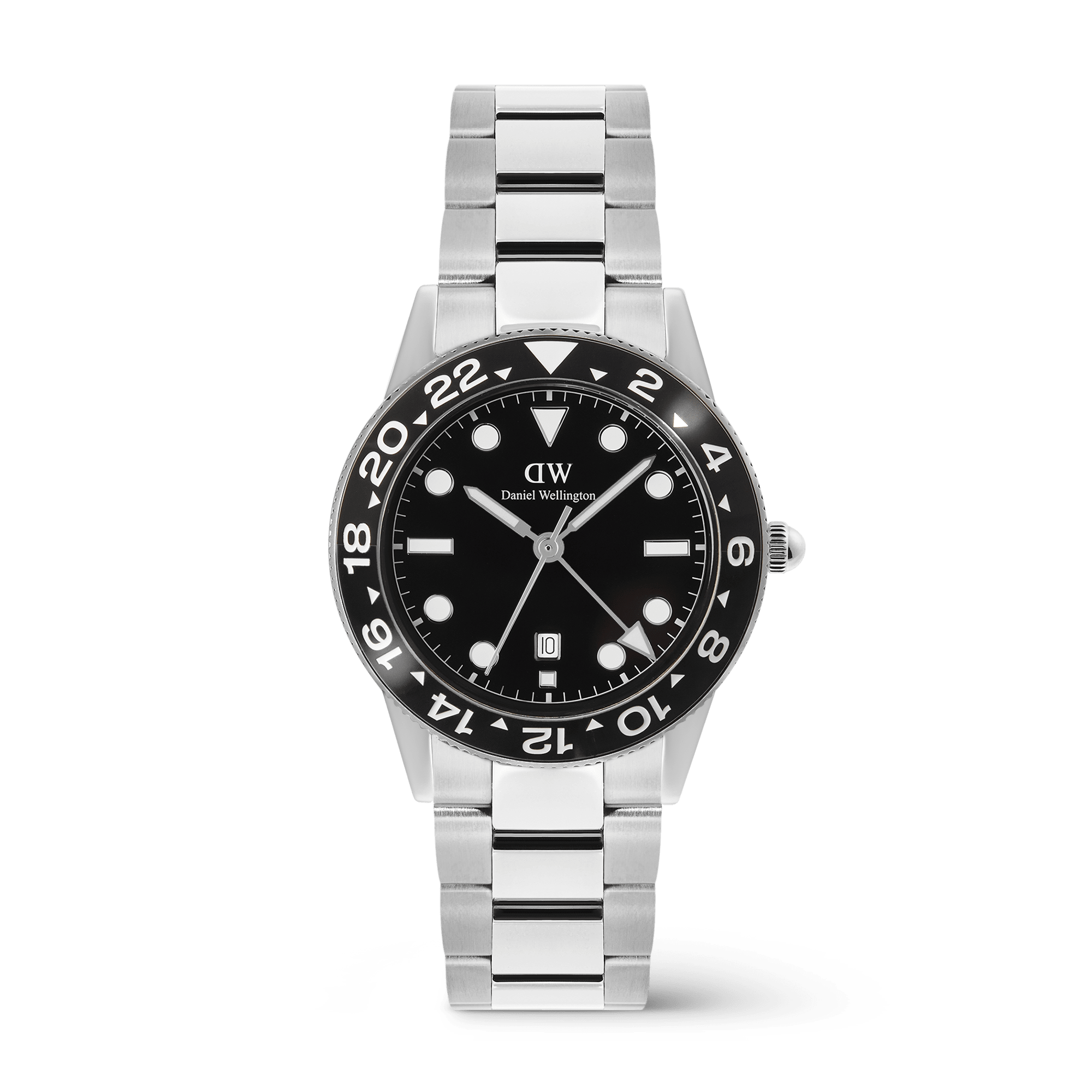 Iconic GMT Link Black Ceramic Bezel Silver