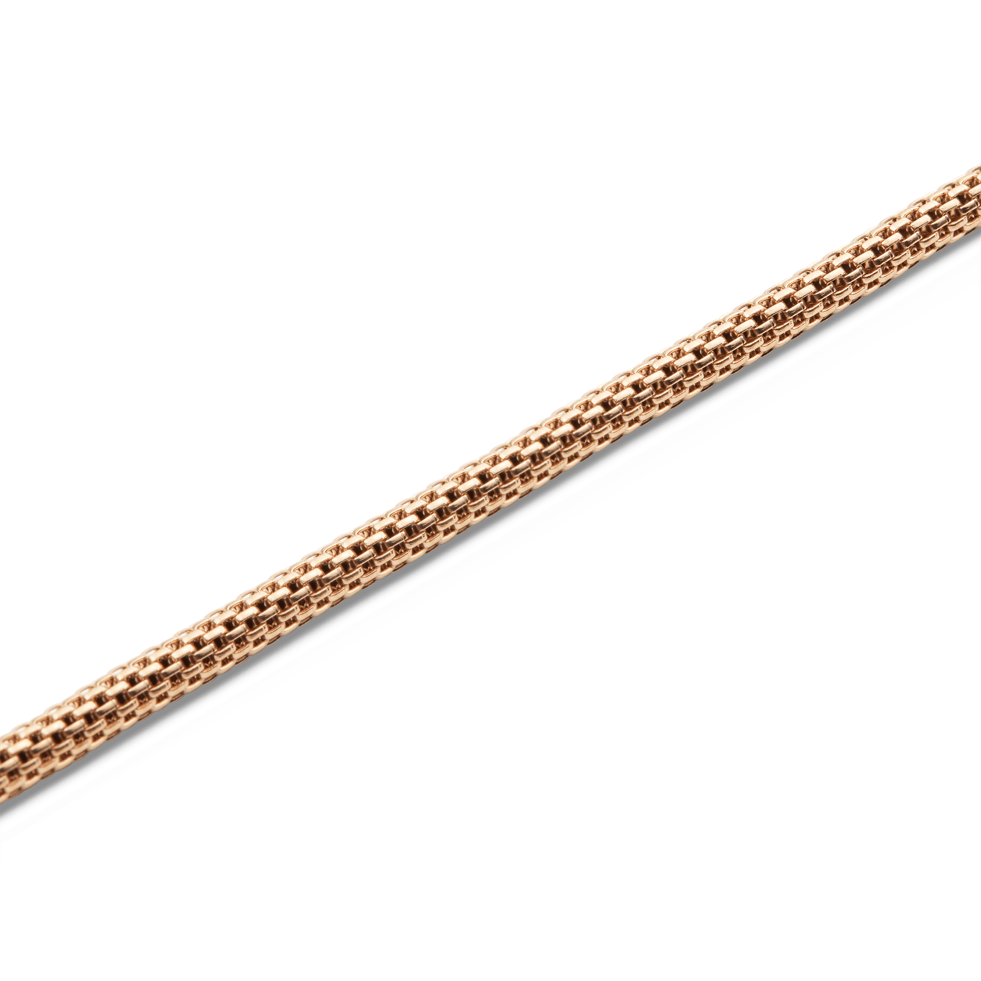 Tide Mesh Necklace Rose Gold 2.8