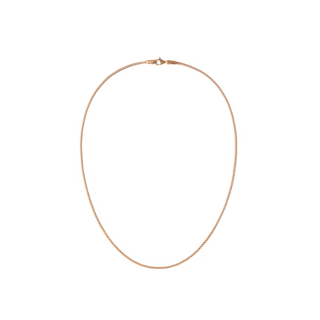 Tide Mesh Necklace Rose Gold 1.8
