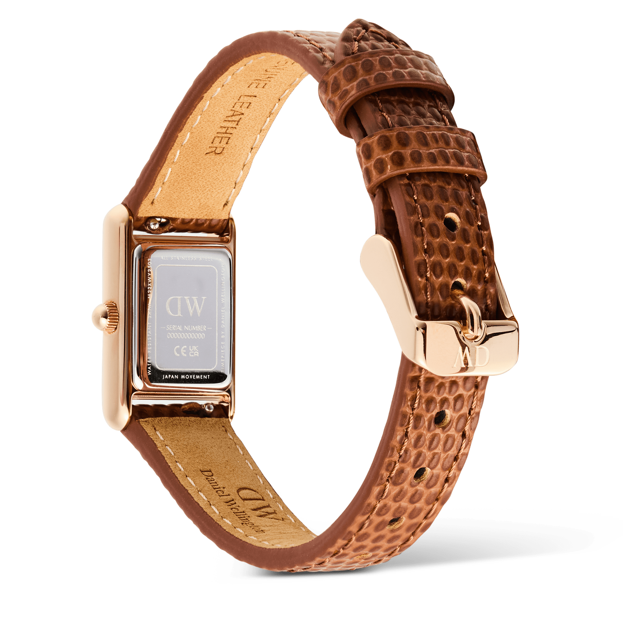 Bound Mini Light Brown Lizard Rose Gold