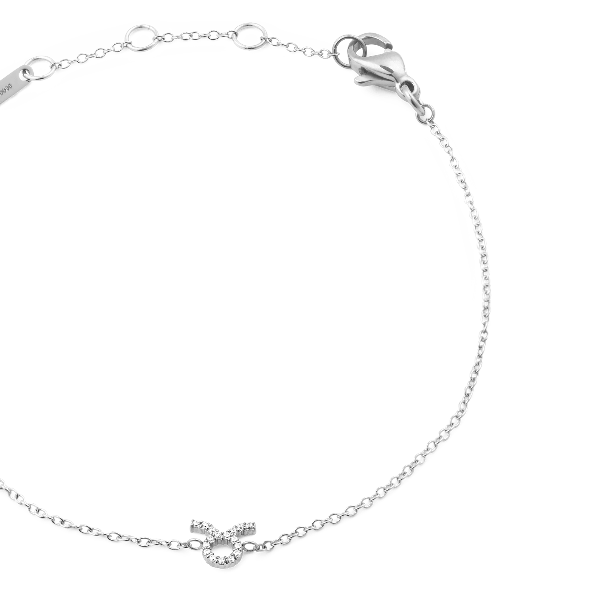 Crystal Zodiac Chain Bracelet Silver