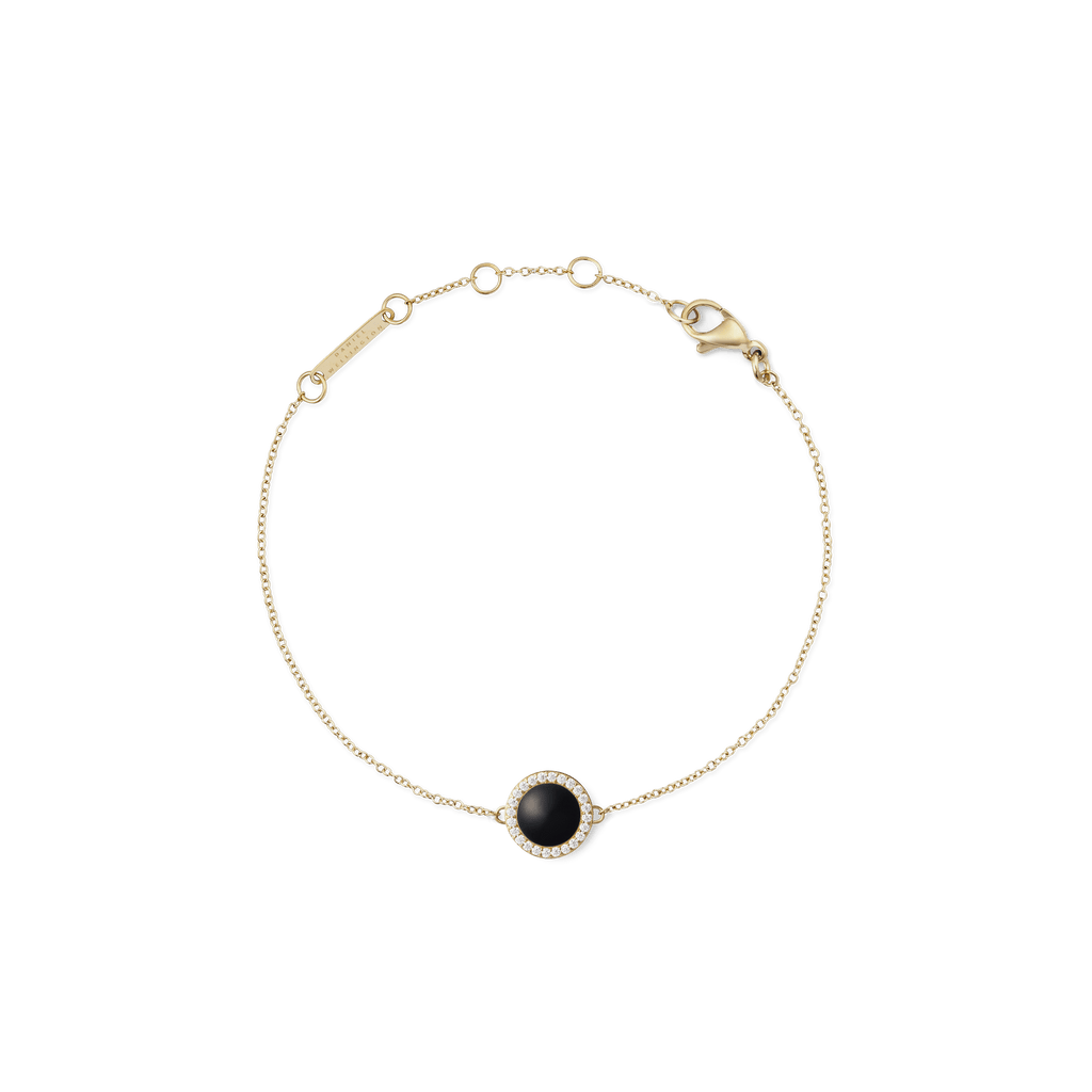 Audrey Bracelet Black Agathe Gold