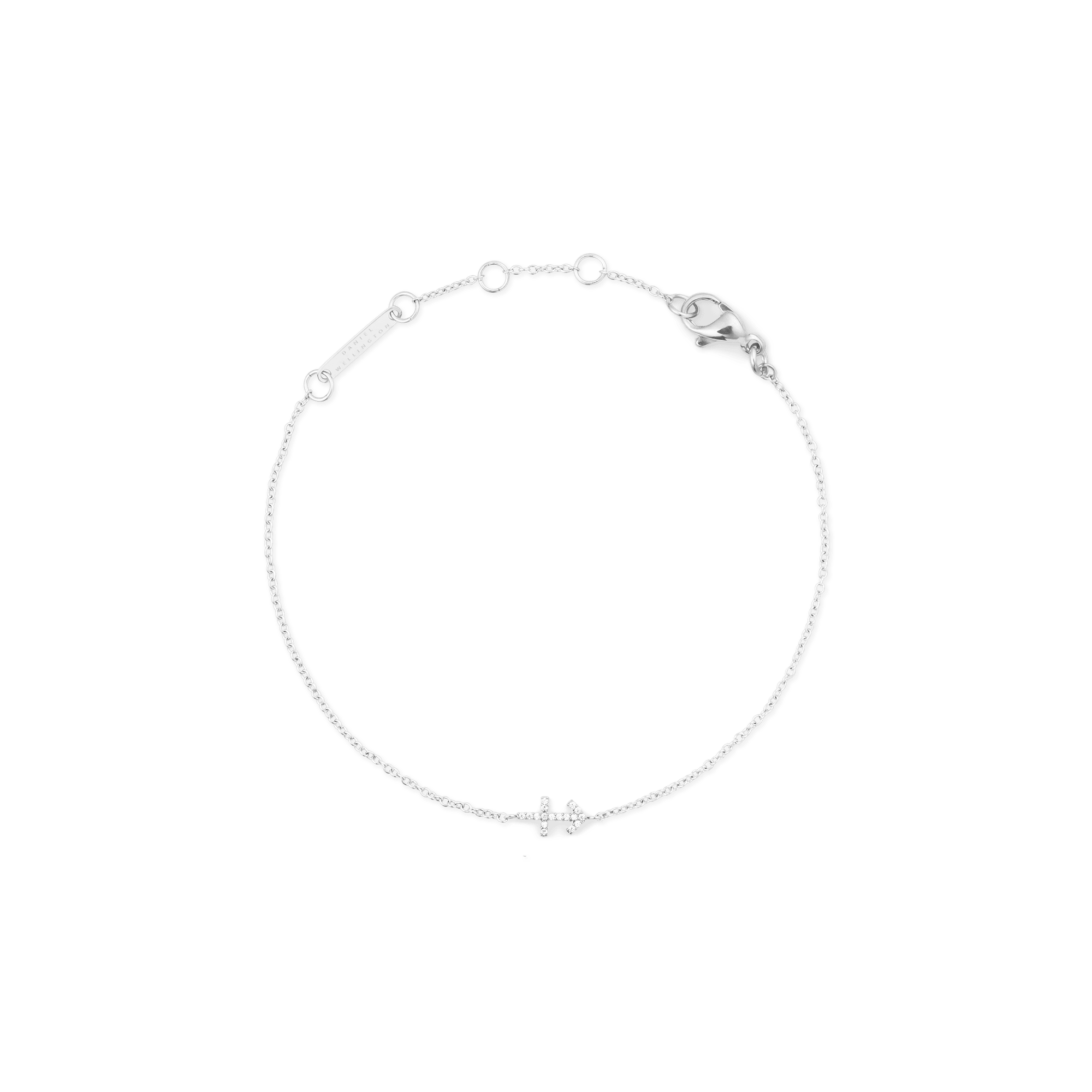 Crystal Zodiac Chain Bracelet Silver